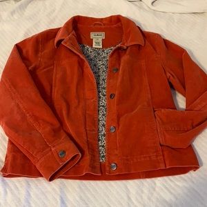 🎈3/$20 Women’s LL BEAN Corduroy flannel jacket S